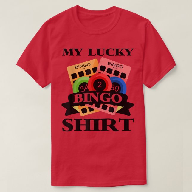 Camiseta Funny Bingo Player My Lucky Bingo T-Shirt Copy Cop (Diseño del anverso)