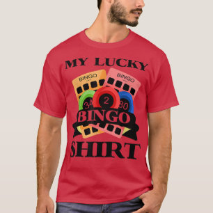Camiseta Funny Bingo Player My Lucky Bingo T-Shirt Copy Cop