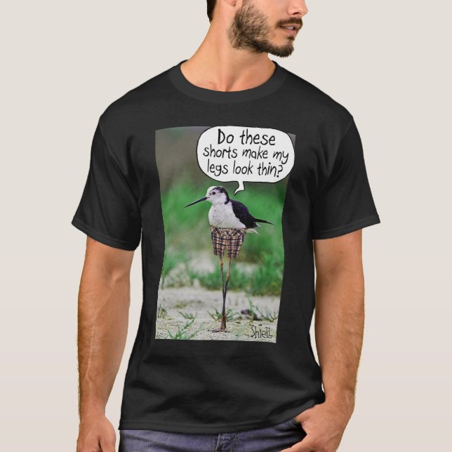 Camiseta FUNNY BIRD SHORD Card o regalo (Anverso)