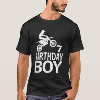 Camiseta Funny Birthday Boy Dirt Bike Motocross