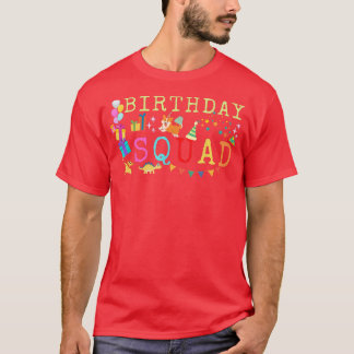 Camiseta Funny Birthday squad tee for boys and girls 