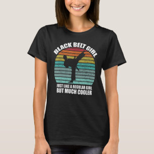 Camiseta Funny Black Belt Chica Black Belt Karate Black Bel
