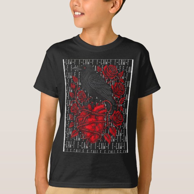 Camiseta Funny Black Bird F-caw-f Anti Valentines Day Singl (Anverso)
