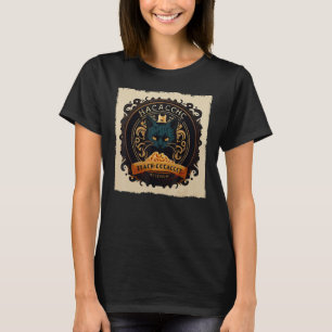 Camiseta Funny Black Cat Coffee Mac and Cheese para niños,