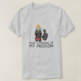 Camiseta Funny Black Cat Cooking T-Shirt – Cute Chef Cat Me