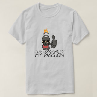 Camiseta Funny Black Cat Cooking T-Shirt – Cute Chef Cat Me