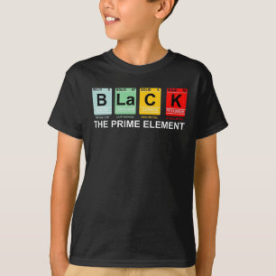Camiseta Funny Black History Month Tabla periódica african