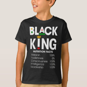 Camiseta Funny Black King Nutrition Hacts Black History Mon