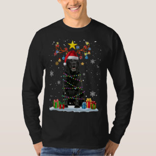 Camiseta Funny Black Lab Navidades Perros Navidades de reno
