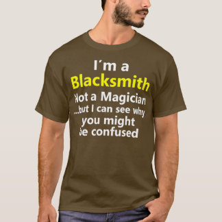 Camiseta Funny Blacksmith Job Title Forge Career Metalworke