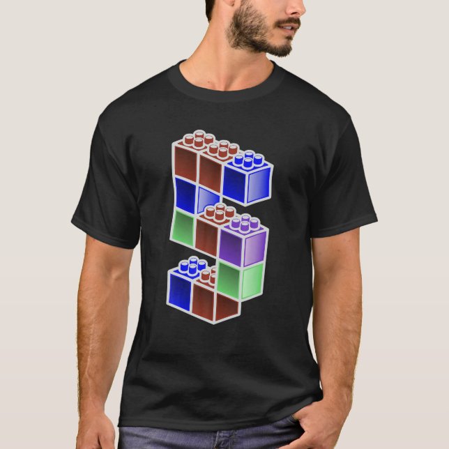 Camiseta Funny Blocks Edificio 5º cumpleaños Regalo Guay Co (Anverso)