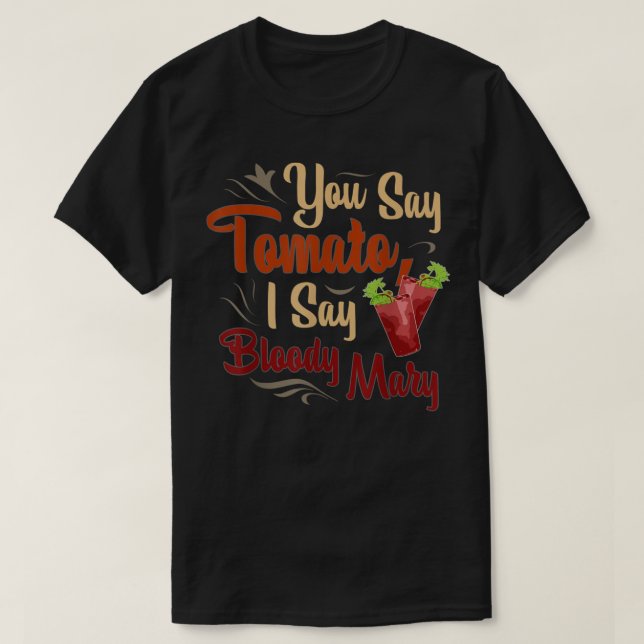 Camiseta Funny Bloody Mary Tomato Mens & Womens (Diseño del anverso)