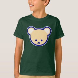 Camiseta Funny Blue Beige Teddy Bear Cute Vector Art