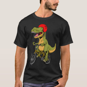 Camiseta Funny Bmx Dinosaur Design Boy Chica Dino T-Rex Bmx