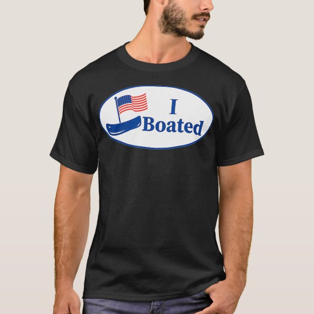 Camiseta Funny Boating   I BOATED Voted Sticker Graphic (Anverso)