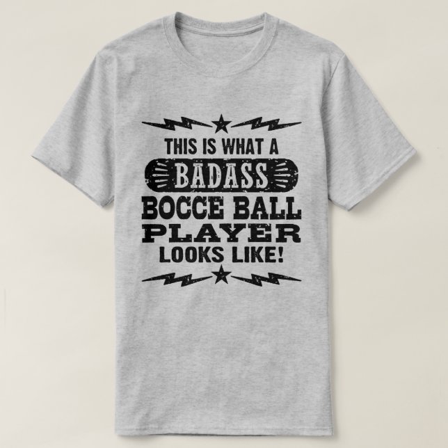 Camiseta Funny Bocce Ball (Diseño del anverso)