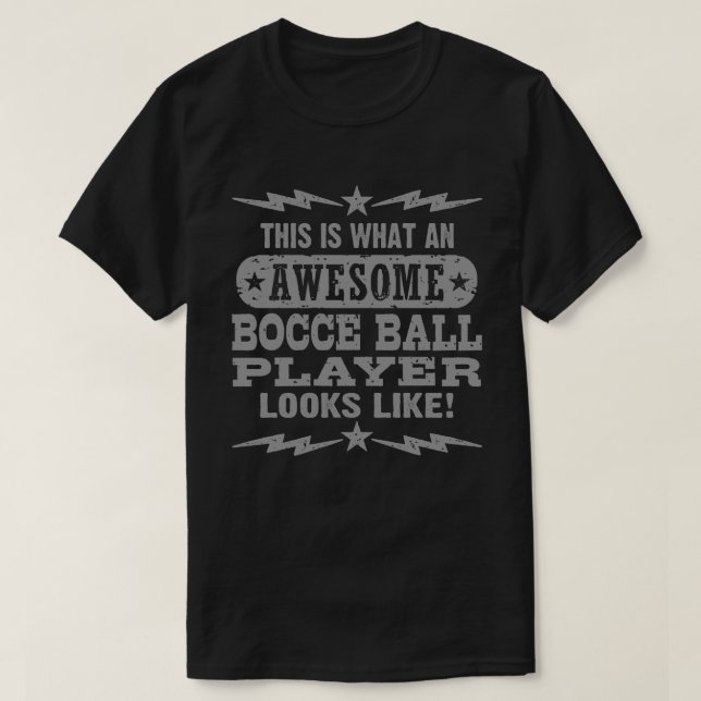 Camiseta Funny Bocce Ball (Diseño del anverso)