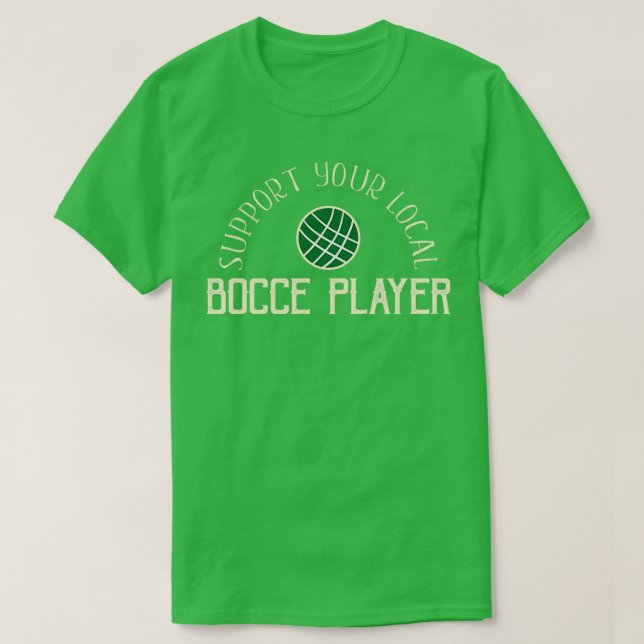 Camiseta Funny Bocce Balls Apoya A Su Jugador De Bocce Loca (Diseño del anverso)