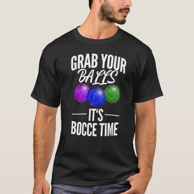 Camiseta Funny Bocce Balls Player-Boules Team (Anverso)