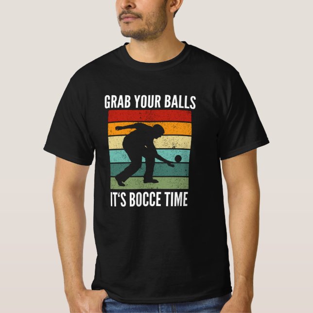 Camiseta Funny Bocce Balls Player-Boules Team (Anverso)