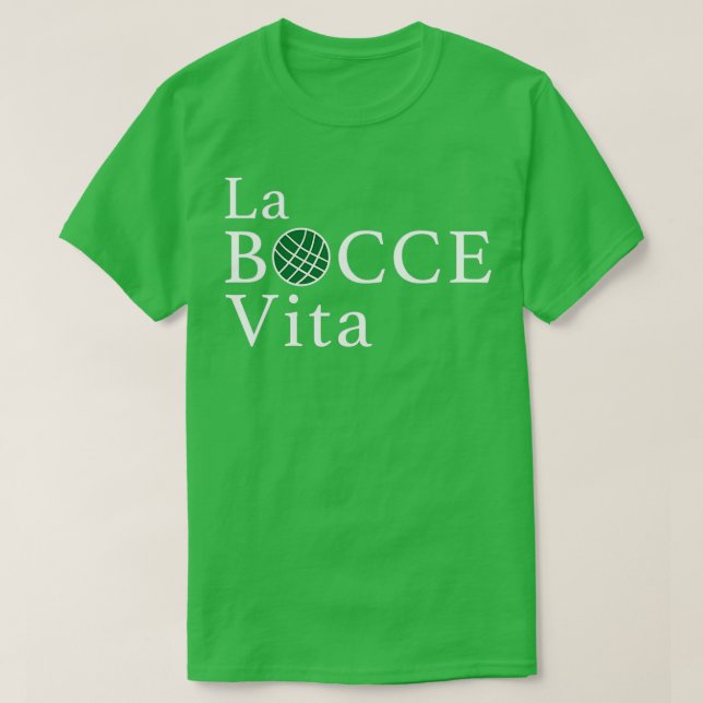 Camiseta Funny Bocce La Bocce Vita Orgullo italiano T (Diseño del anverso)