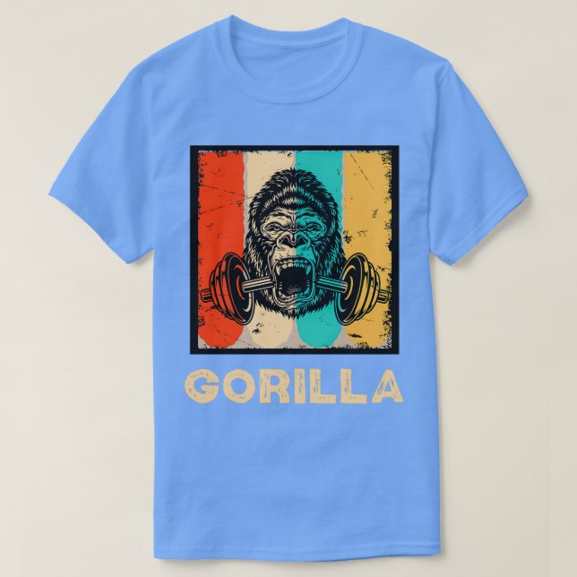 Camiseta Funny Bodybuilder Dad Gift Gorilla Gym Weight Lift (Diseño del anverso)