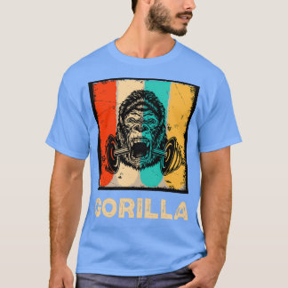 Camiseta Funny Bodybuilder Dad Gift Gorilla Gym Weight Lift