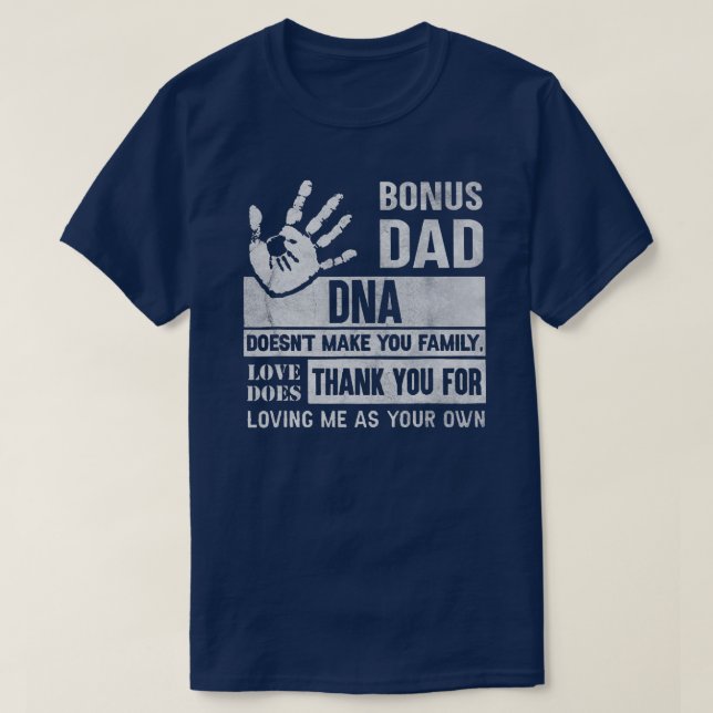 Camiseta Funny Bonus Dad Father's Day Step Dad Gift For (Diseño del anverso)