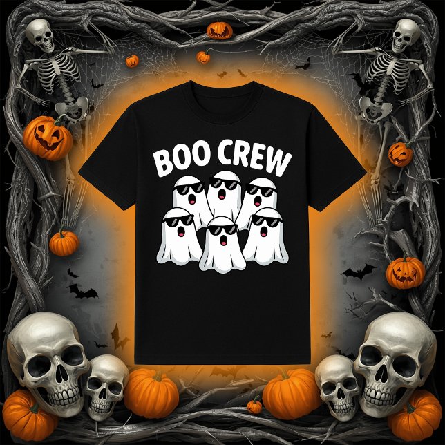 Camiseta Funny Boo Crew Ghosts with Sunglasses Halloween (Subido por el creador)