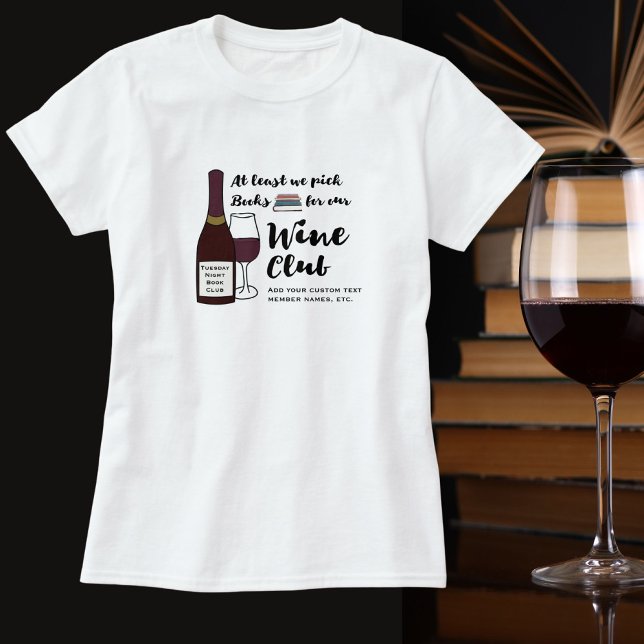 Camiseta Funny Book Club | Chicas del Club de Vino Bebida N (Subido por el creador)