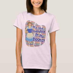 Camiseta Funny Book Hoarder Housewife Kitsch