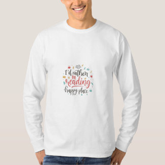 Camiseta Funny Book Lover T-Shirt with Modern Script Quote