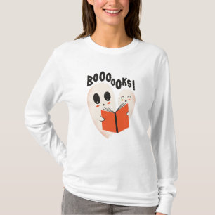 Camiseta Funny Bookworm Ghost Halloween Costume Boooooks
