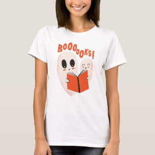 Camiseta Funny Bookworm Ghost Halloween Costume Boooooks