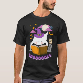 Camiseta Funny Booooooks Boo Read Book Halloween Costume