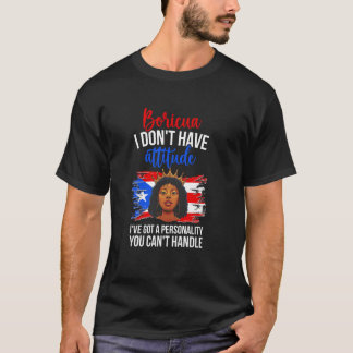 Camiseta Funny Boricua Latina Chica puertorriqueña Puerto R