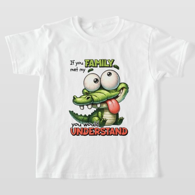 Camiseta Funny bot gator word art Family (Distribución)