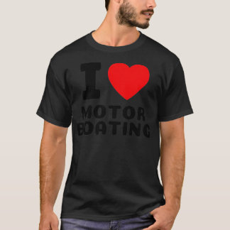 Camiseta Funny Bote I Love Motor Boating Cooler s Lake Life