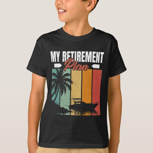 Camiseta Funny Bote Retirement Sailor Sailing Sailboat B (Anverso)