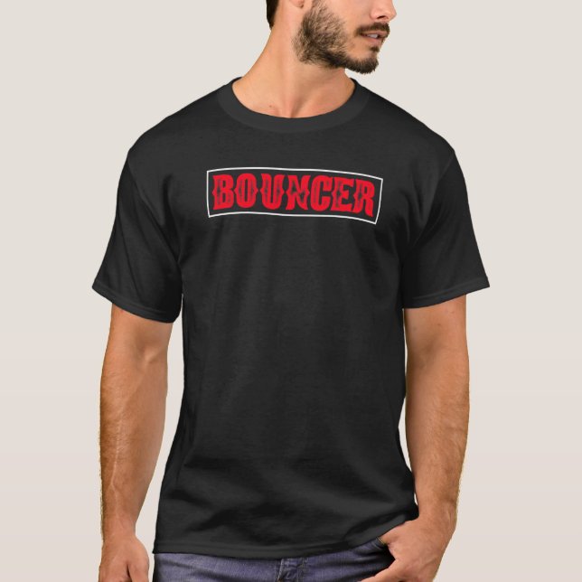 Camiseta Funny Bouncer Security And Protect Present (Anverso)