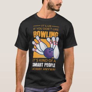 Camiseta Funny Bowling Apparel Smart People Gift Pullover H