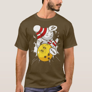Camiseta Funny Bowling Ball Bowling Skittles