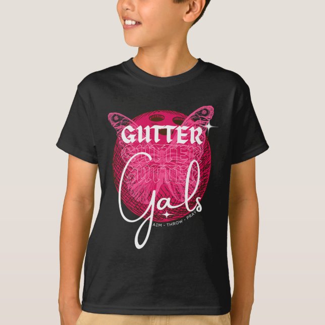 Camiseta Funny Bowling Gutter Gals Team Name Chicas Fiesta (Anverso)