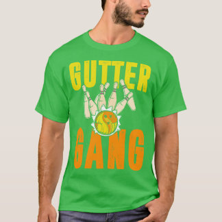Camiseta Funny Bowling Gutter Gang Bowling Team