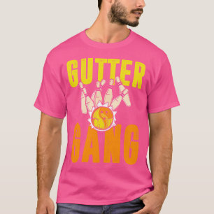 Camiseta Funny Bowling Gutter Gang Bowling Team