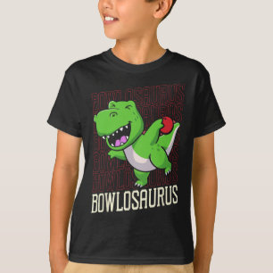 Camiseta Funny Bowling Pun T-rex Dinosaur Bowlosaurus 1