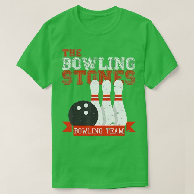 Camiseta Funny Bowling Stones Bowl Sports Team (Diseño del anverso)