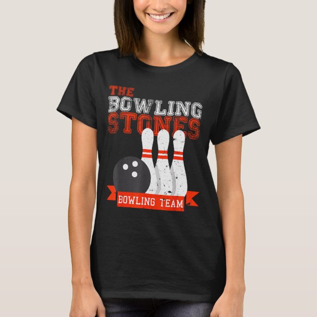 Camiseta Funny Bowling Stones - Bowl Srts Team  (Anverso)