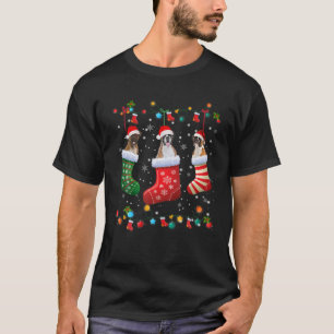 Camiseta Funny Boxer Navidades Socks Luce Divertido Perro L