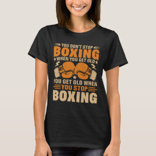 Camiseta Funny Boxer Player Old School Boxing Youth Trainer